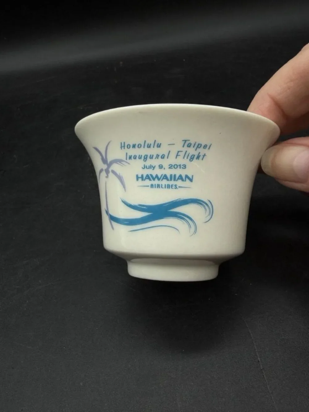Hawaiian Airlines Inaugural Flight Honolulu to Taipei 2013 Gaiwan Cup Only